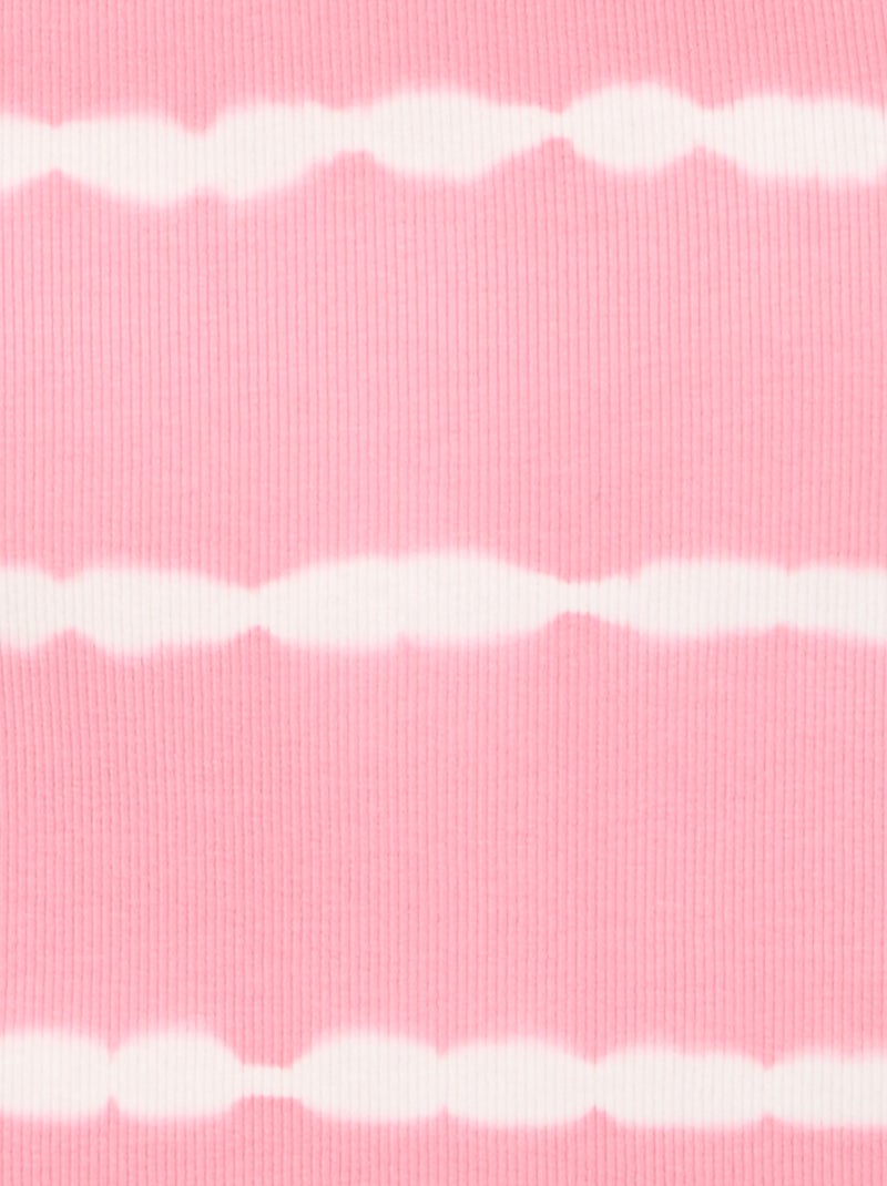 Débardeur avec imprimé rayé tie and dye Rose - Kiabi