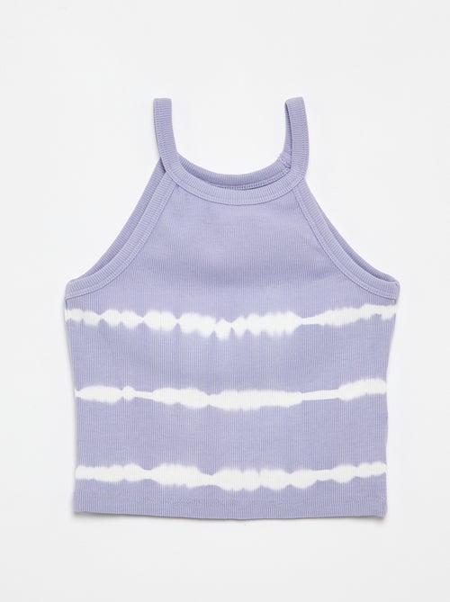 Débardeur avec imprimé rayé tie and dye - Kiabi