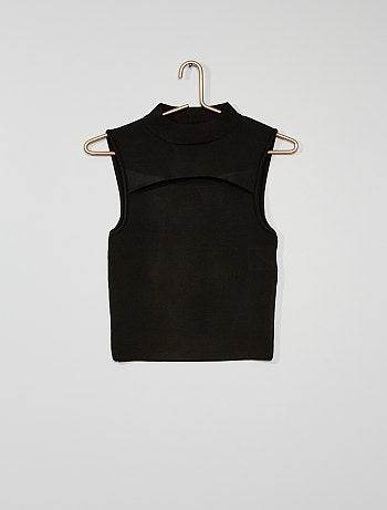 Débardeur avec ouverture à l'avant