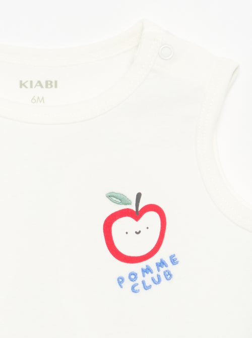 Débardeur avec patch à la poitrine - Kiabi