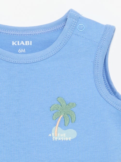 Débardeur avec patch à la poitrine - Kiabi