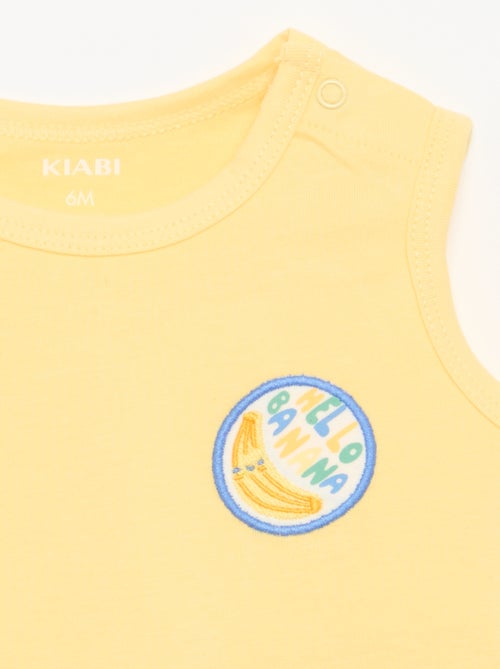 Débardeur avec patch à la poitrine - Kiabi
