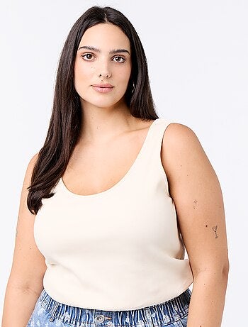 Débardeur basique côtelé