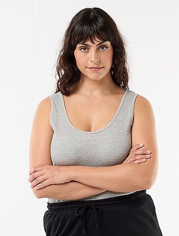 Débardeur basique côtelé