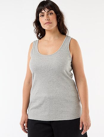 Débardeur basique côtelé