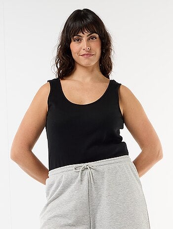 Débardeur basique côtelé