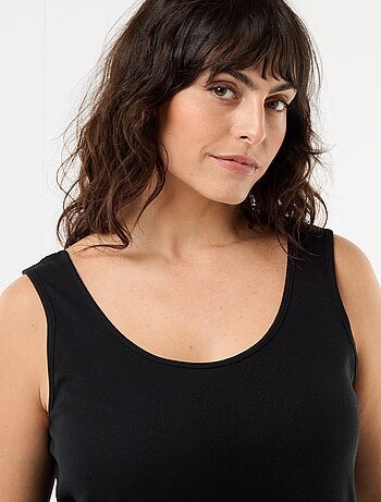 Débardeur basique côtelé