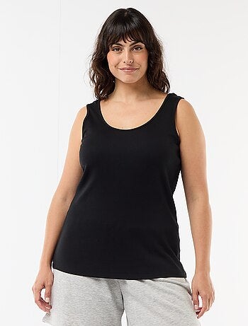 Débardeur basique côtelé