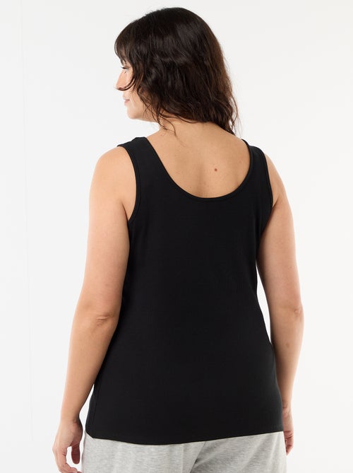 Débardeur basique côtelé - Kiabi