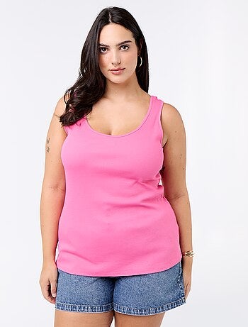 Débardeur basique côtelé