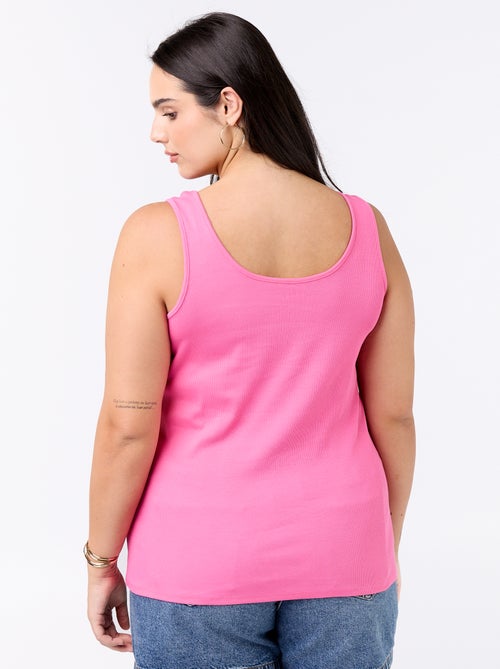 Débardeur basique côtelé - Kiabi