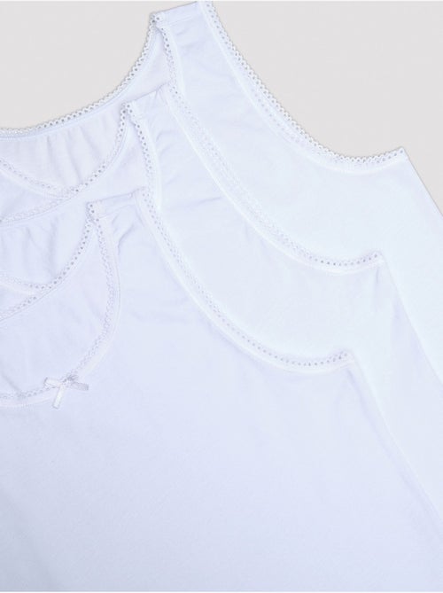 Débardeur basique en coton, lot de 3 penti - Kiabi Débardeur basique en coton, lot de 3 penti - Kiabi