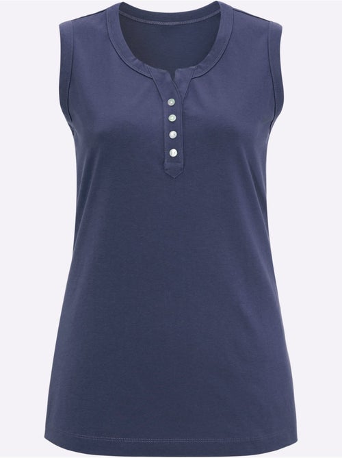 Débardeur Boutons Imitation Nacre - Taille Standard - Moda Vilona - Kiabi