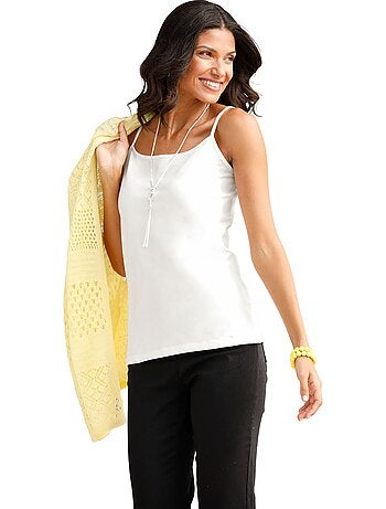 Débardeur Bretelles Spaghetti Réglables - Taille Standard - Moda Vilona