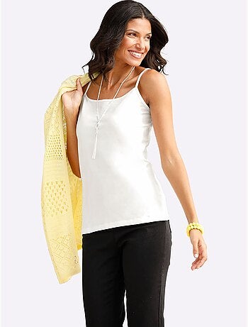 Débardeur Bretelles Spaghetti Réglables - Taille Standard - Moda Vilona