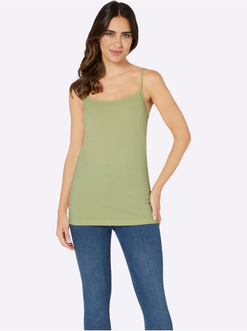 Débardeur Bretelles Spaghetti Réglables - Taille Standard - Moda Vilona - Kiabi