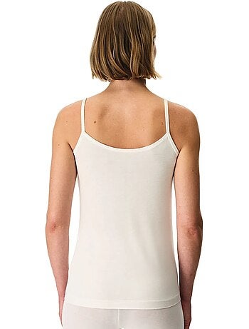 Débardeur cami uni en maille, col v penti