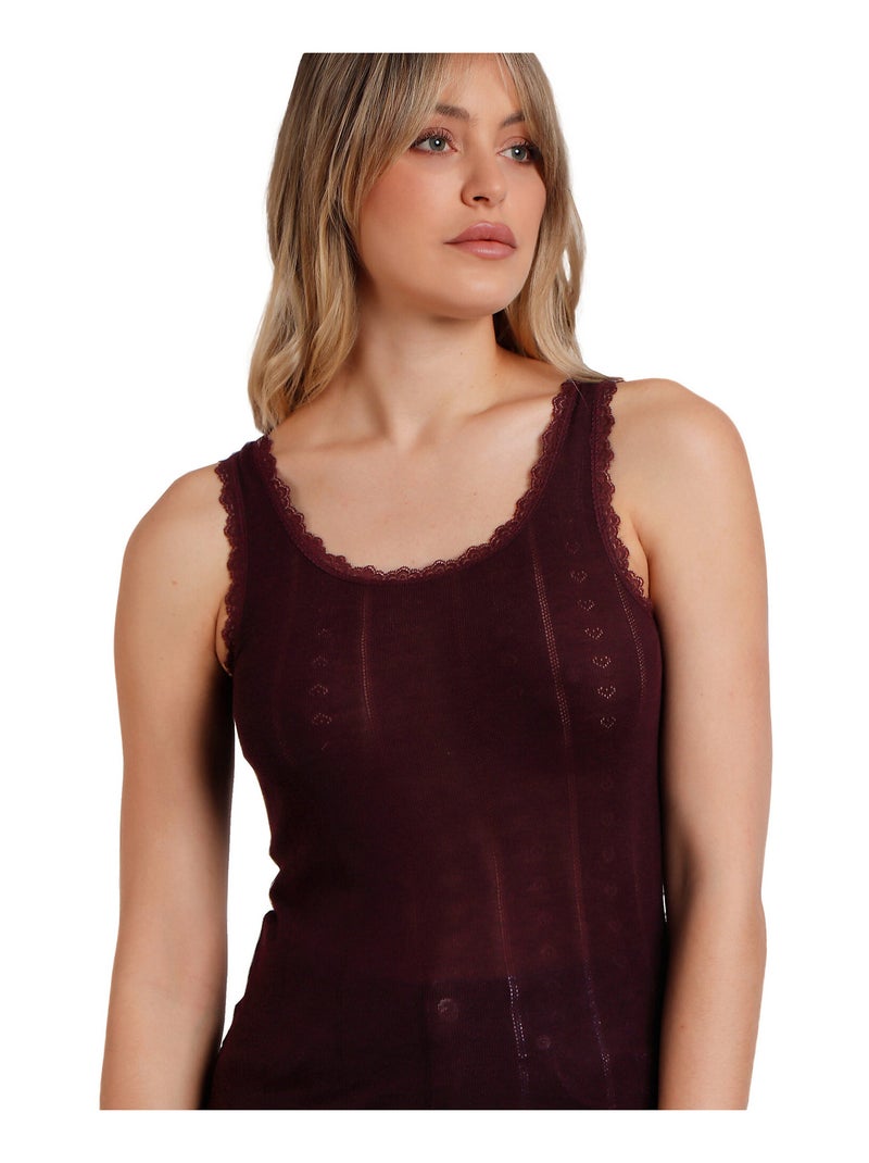 Débardeur Canale Bordeaux - Kiabi