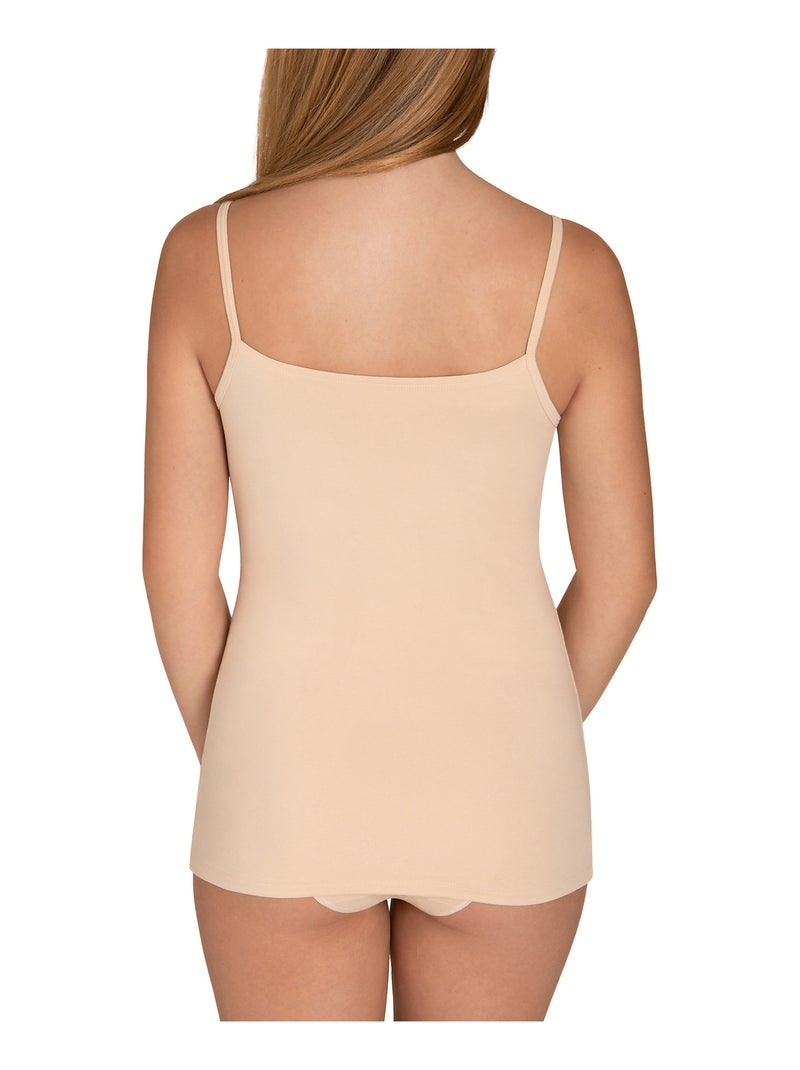 Débardeur caraco fines bretelles Kaia Beige - Kiabi