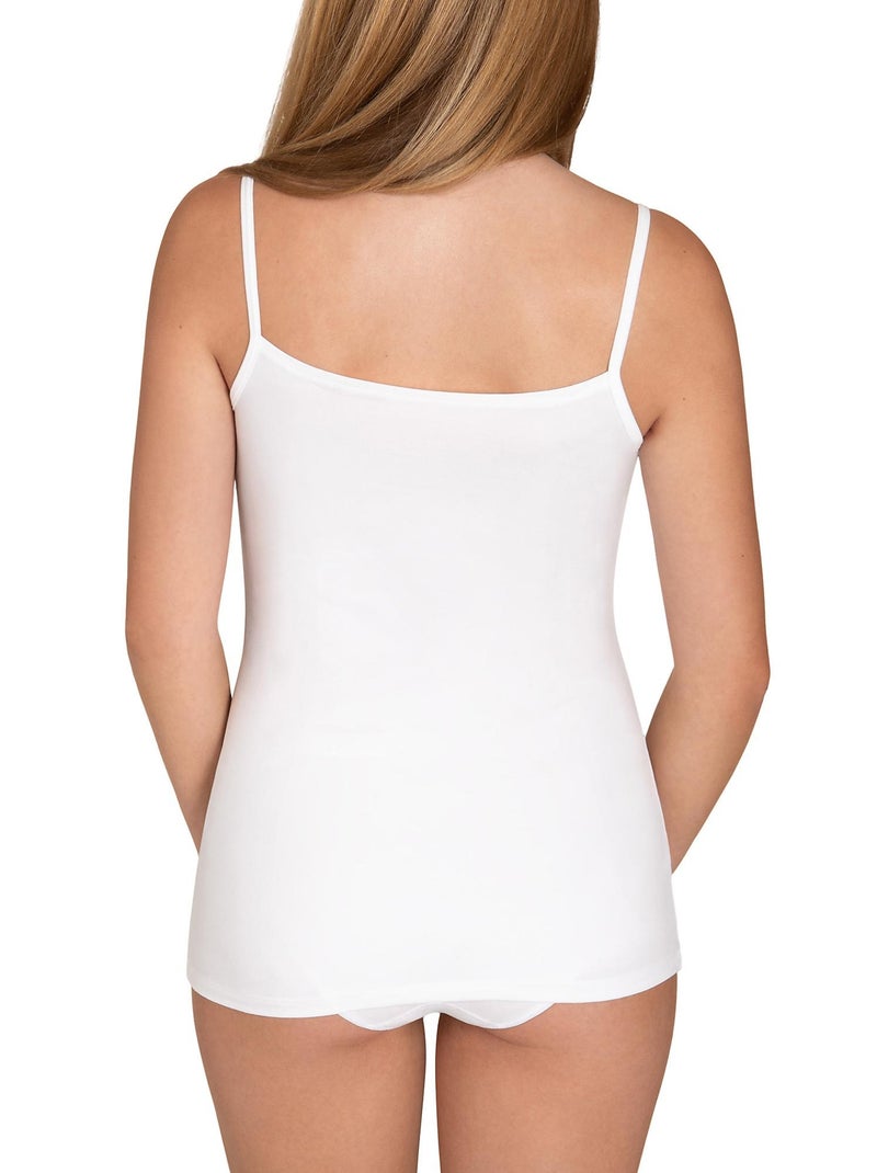 Débardeur caraco fines bretelles Kaia Blanc - Kiabi