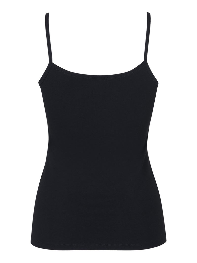 Débardeur caraco fines bretelles Kaia Noir - Kiabi