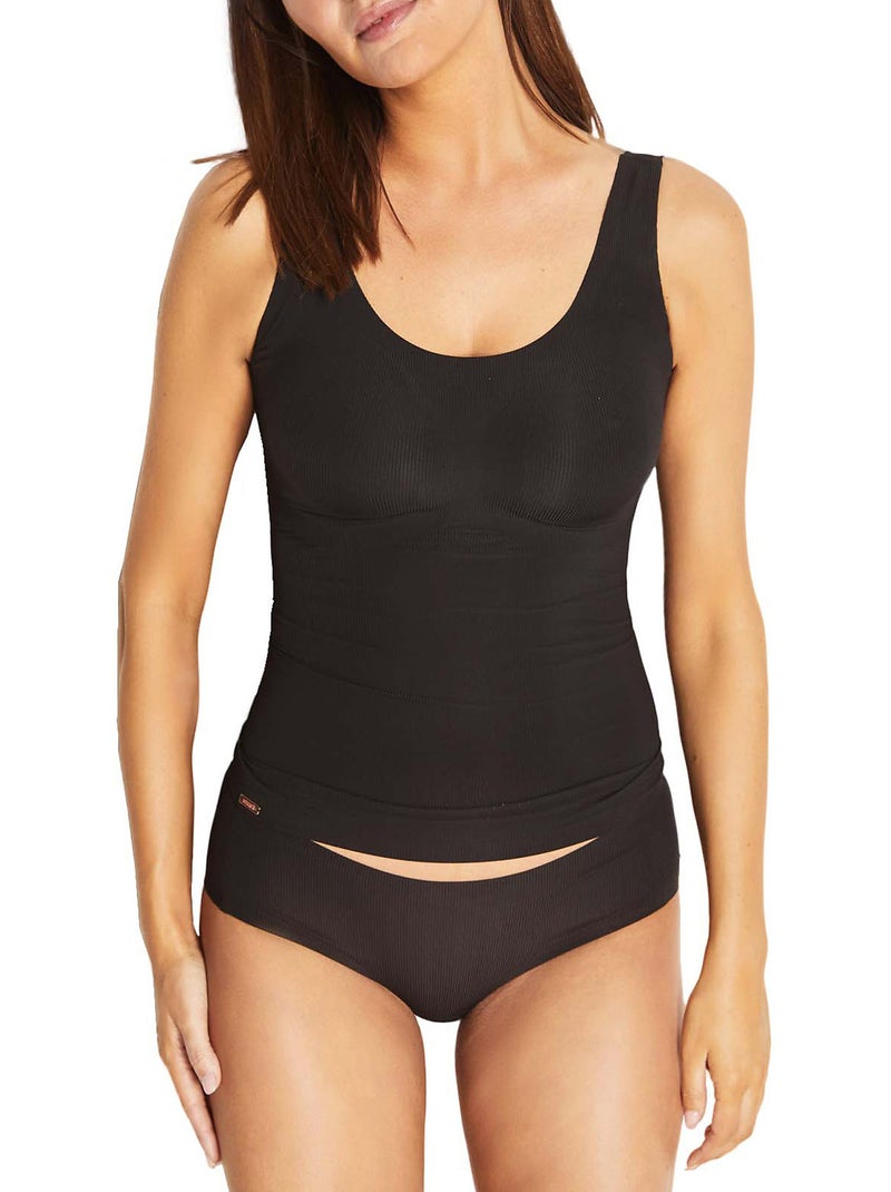Débardeur caraco sans armatures coques amovibles One Noir - Kiabi