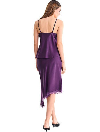 Débardeur caraco satin luxe