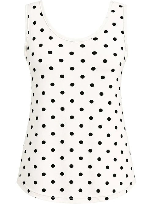 Débardeur casual à encolure en u en mélange de coton mixray - Kiabi Débardeur casual à encolure en u en mélange de coton mixray - Kiabi