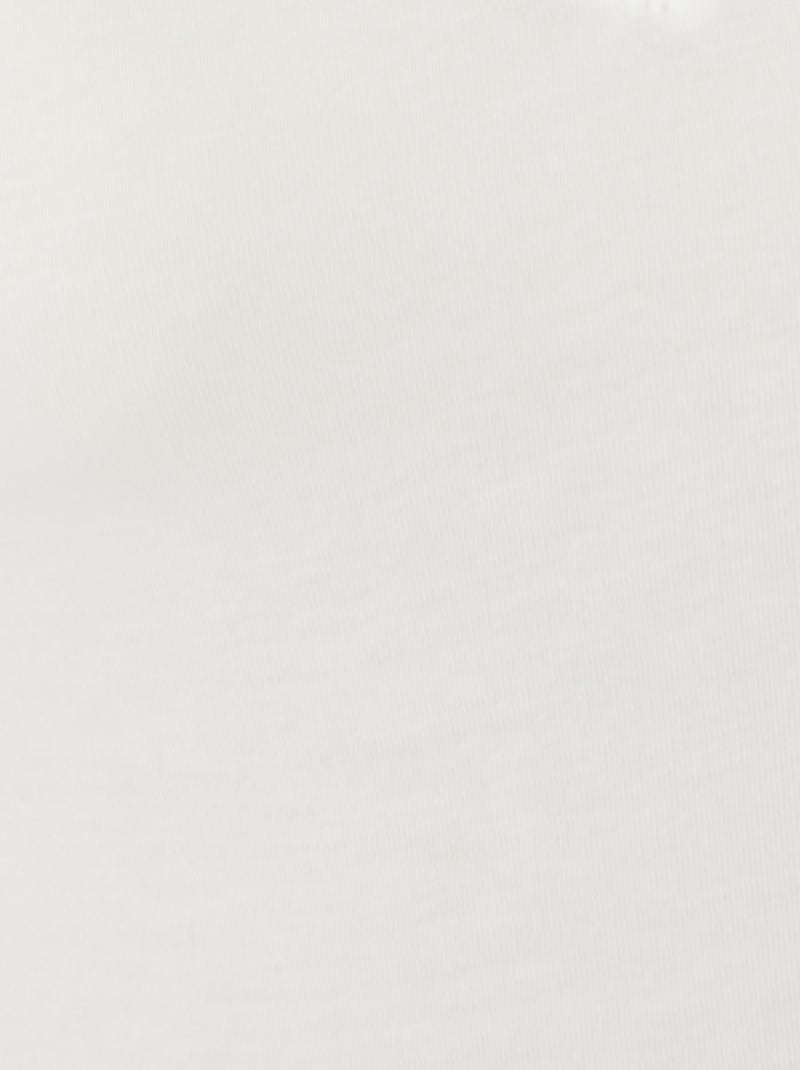 Débardeur Climatyl col V dentelle - Damart Blanc cassé - Kiabi