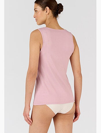 Débardeur Climatyl col V dentelle - Damart