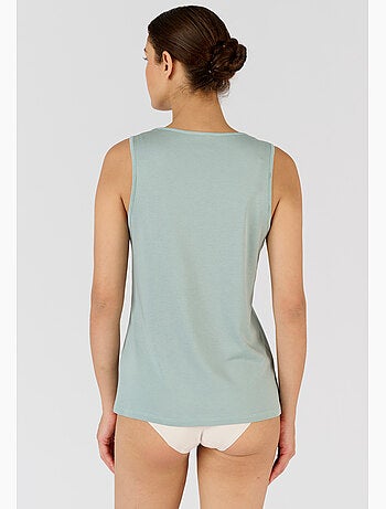 Débardeur Climatyl col V dentelle - Damart