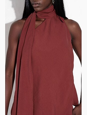 Débardeur col américain détail foulard hiccup