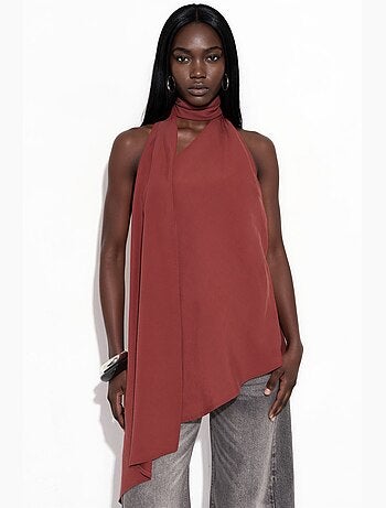 Débardeur col américain détail foulard hiccup