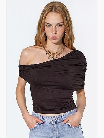Débardeur col asymétrique drapé hiccup
