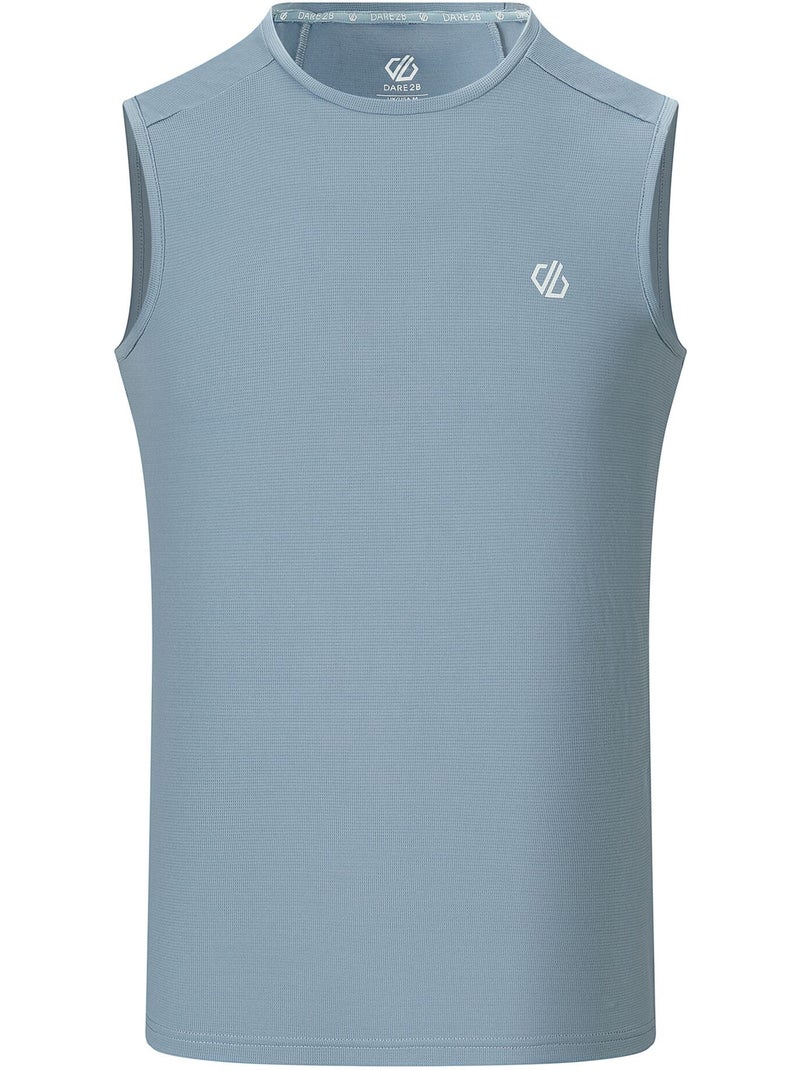 Débardeur col ras-du-cou motif/style logo rapid - dare 2b Bleu gris - Kiabi