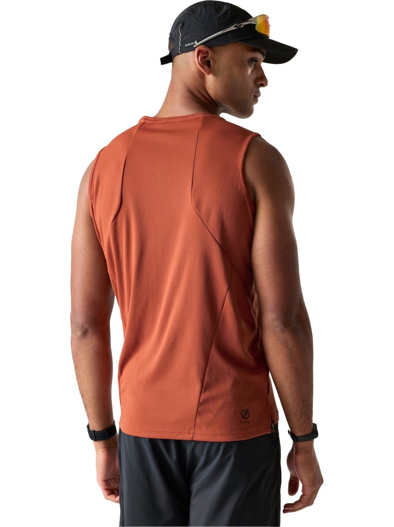 Débardeur col ras-du-cou motif/style logo rapid - dare 2b Orange corail - Kiabi