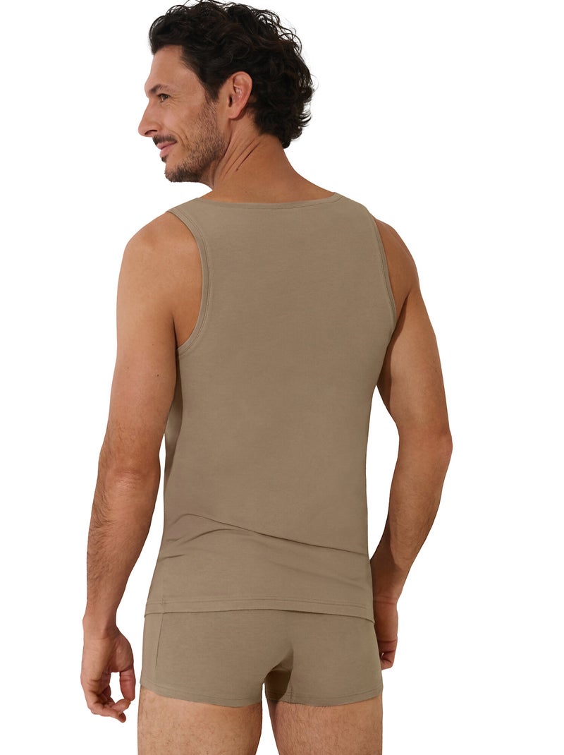 Débardeur col rond Odysseus Marron - Kiabi