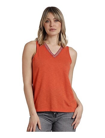 Débardeur col V Mexico