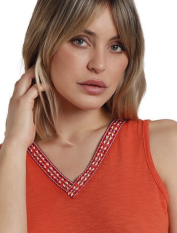 Débardeur col V Mexico