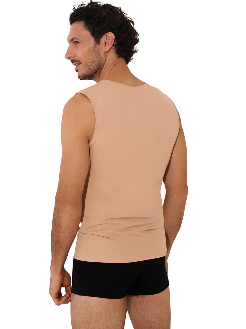 Débardeur col V Odysseus Beige - Kiabi