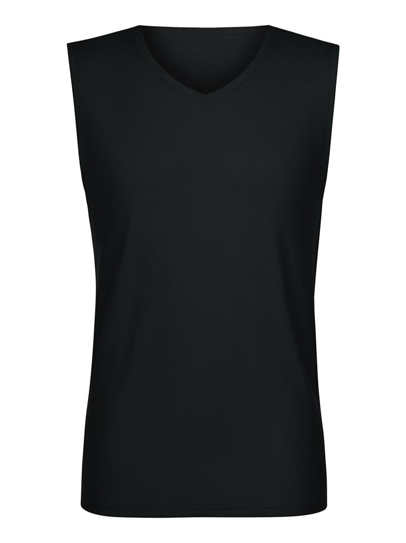 Débardeur col V Odysseus Noir - Kiabi