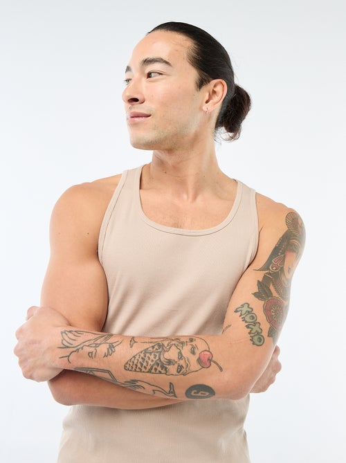 Débardeur côtelé - Kiabi