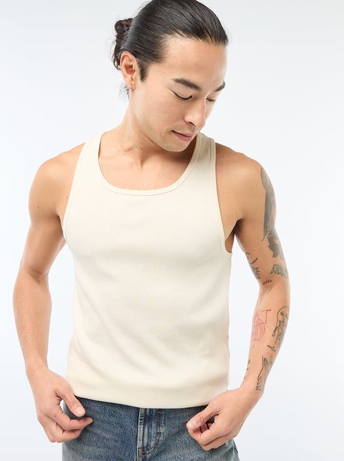 Débardeur côtelé - Kiabi