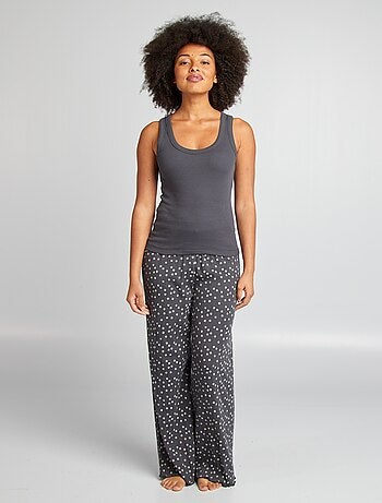 Débardeur côtelé de nuit