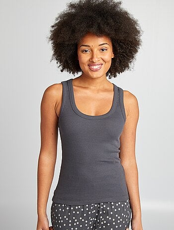 Débardeur côtelé de nuit