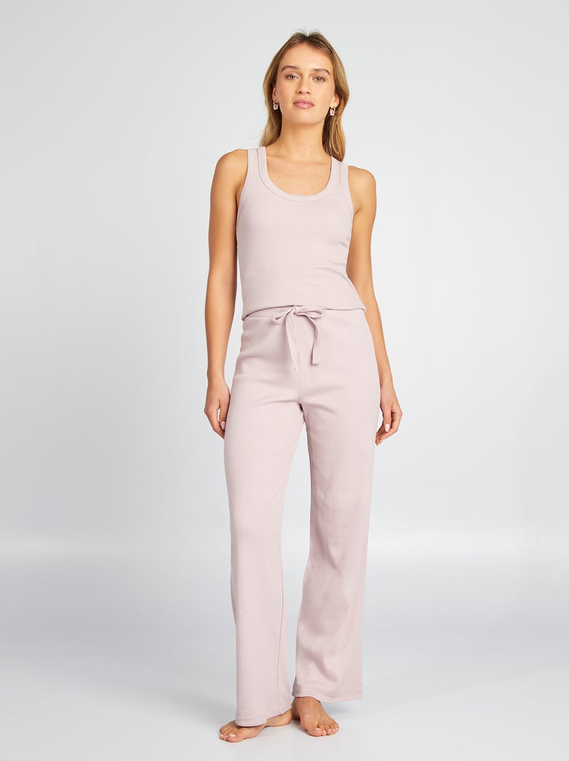 Chemise De Nuit Débardeur Violet I Love Morning - Taille 16 Ans - Occasion Très Bon état