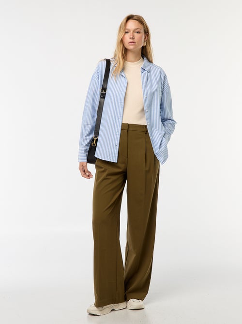 Débardeur côtelé emmanchures américaines - Kiabi