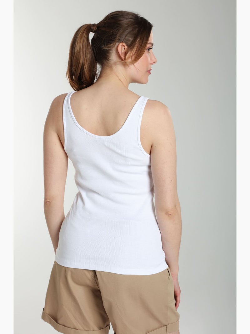 Debardeur cotele femme Delite  | Gerard Pasquier Blanc - Kiabi