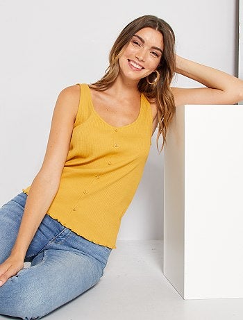 Débardeur côtelé