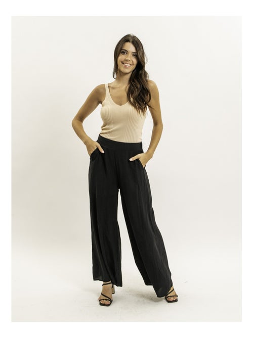 Débardeur côtelé lurex FUJIA - Kiabi